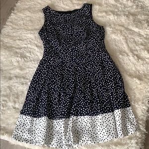 A line polka dot dress